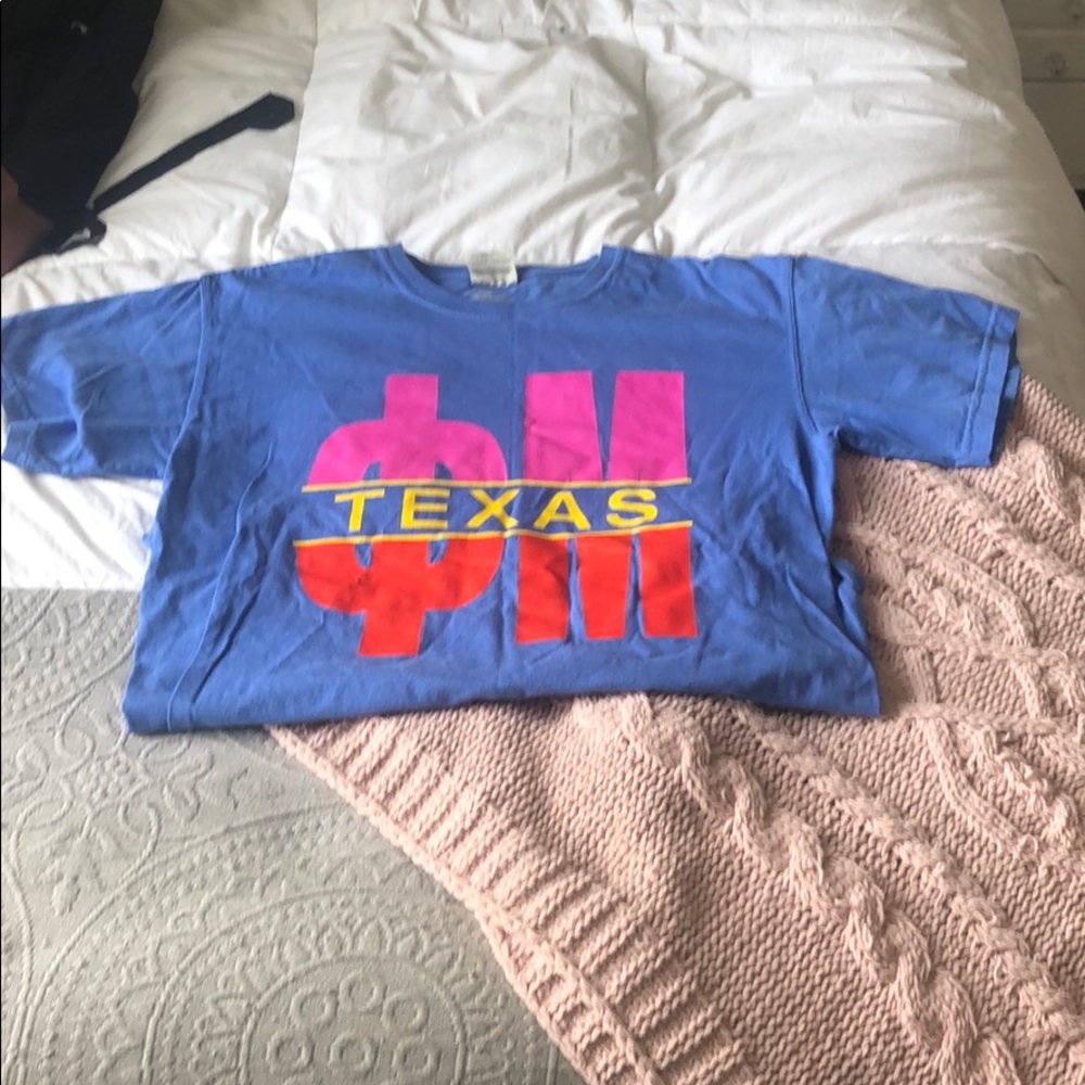 Comfort colors phi mu Texas shirt